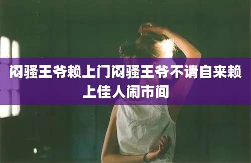 闷骚王爷赖上门闷骚王爷不请自来赖上佳人闹市间