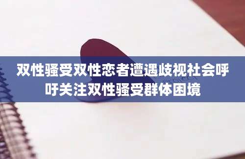 双性骚受双性恋者遭遇歧视社会呼吁关注双性骚受群体困境