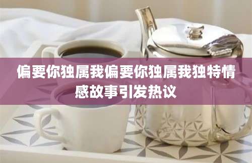 偏要你独属我偏要你独属我独特情感故事引发热议