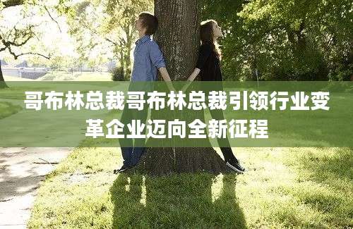 哥布林总裁哥布林总裁引领行业变革企业迈向全新征程