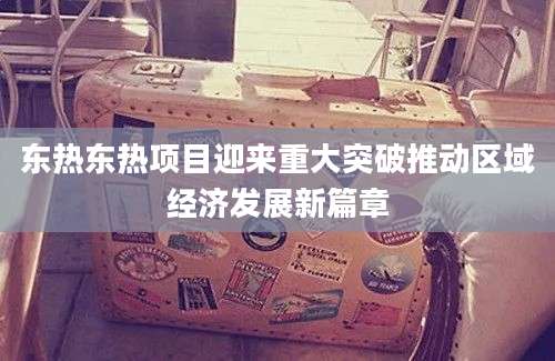 东热东热项目迎来重大突破推动区域经济发展新篇章