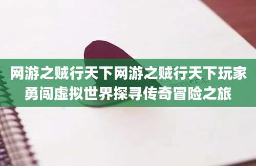 网游之贼行天下网游之贼行天下玩家勇闯虚拟世界探寻传奇冒险之旅