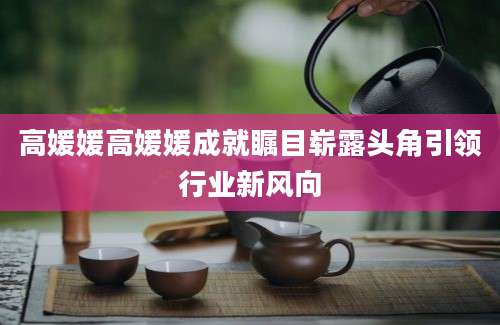 高媛媛高媛媛成就瞩目崭露头角引领行业新风向