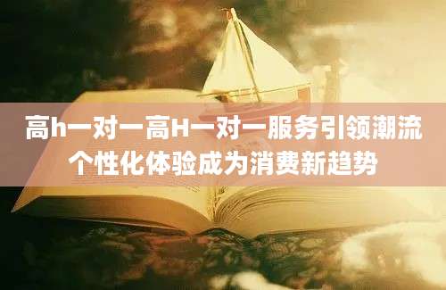 高h一对一高H一对一服务引领潮流个性化体验成为消费新趋势