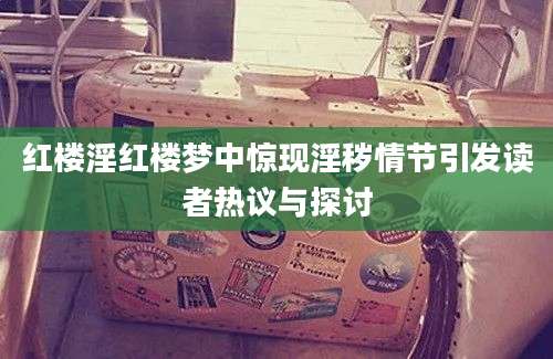 红楼淫红楼梦中惊现淫秽情节引发读者热议与探讨