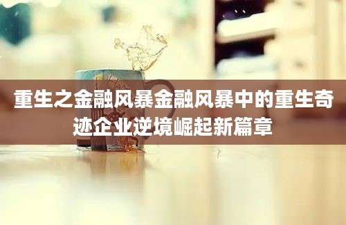 重生之金融风暴金融风暴中的重生奇迹企业逆境崛起新篇章