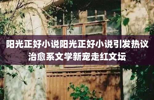 阳光正好小说阳光正好小说引发热议治愈系文学新宠走红文坛