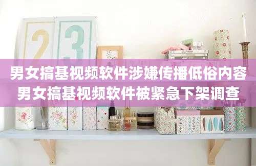 男女搞基视频软件涉嫌传播低俗内容男女搞基视频软件被紧急下架调查
