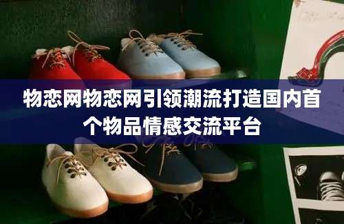 物恋网物恋网引领潮流打造国内首个物品情感交流平台