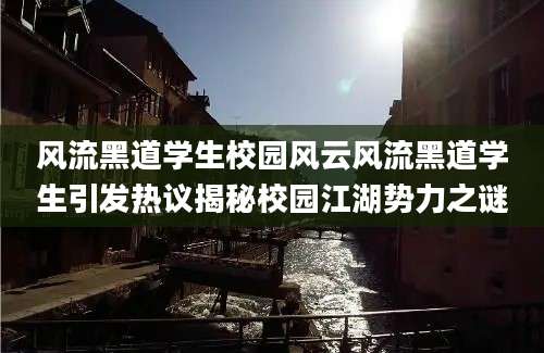 风流黑道学生校园风云风流黑道学生引发热议揭秘校园江湖势力之谜