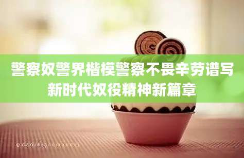 警察奴警界楷模警察不畏辛劳谱写新时代奴役精神新篇章