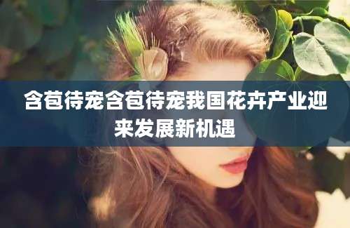 含苞待宠含苞待宠我国花卉产业迎来发展新机遇