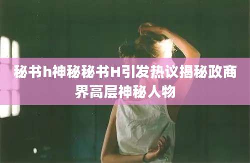 秘书h神秘秘书H引发热议揭秘政商界高层神秘人物