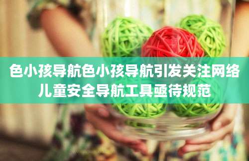 色小孩导航色小孩导航引发关注网络儿童安全导航工具亟待规范
