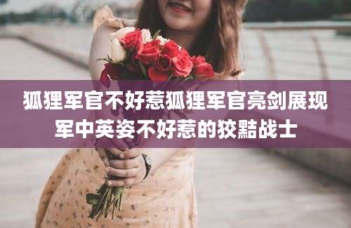 狐狸军官不好惹狐狸军官亮剑展现军中英姿不好惹的狡黠战士