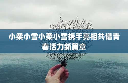 小柔小雪小柔小雪携手亮相共谱青春活力新篇章