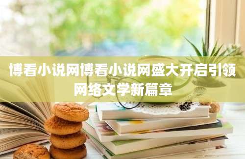 博看小说网博看小说网盛大开启引领网络文学新篇章