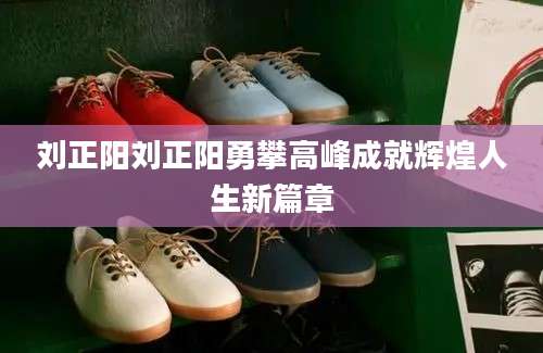 刘正阳刘正阳勇攀高峰成就辉煌人生新篇章