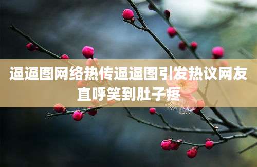 逼逼图网络热传逼逼图引发热议网友直呼笑到肚子疼