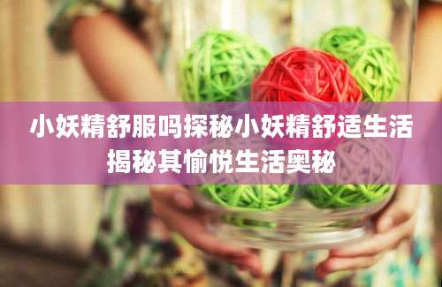 小妖精舒服吗探秘小妖精舒适生活揭秘其愉悦生活奥秘
