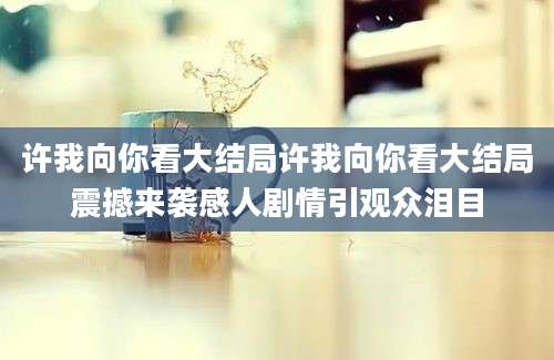 许我向你看大结局许我向你看大结局震撼来袭感人剧情引观众泪目