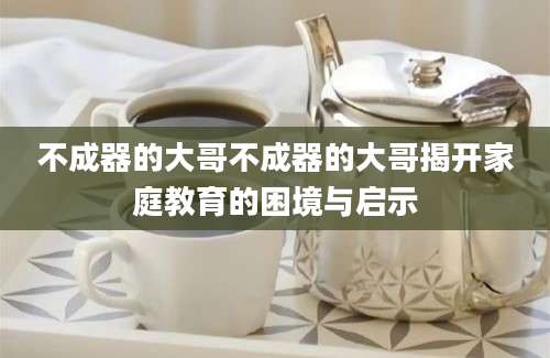不成器的大哥不成器的大哥揭开家庭教育的困境与启示