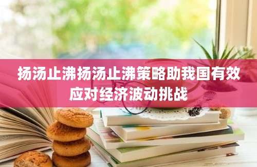 扬汤止沸扬汤止沸策略助我国有效应对经济波动挑战