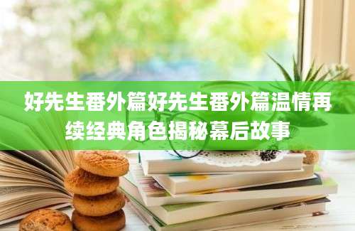 好先生番外篇好先生番外篇温情再续经典角色揭秘幕后故事