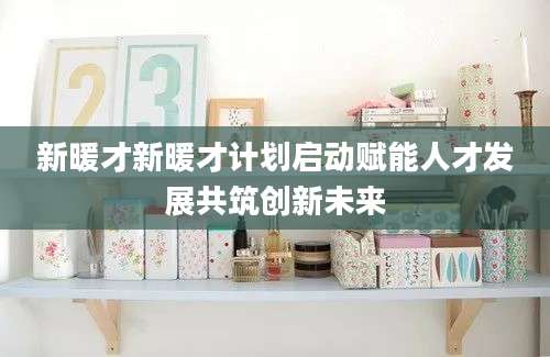 新暖才新暖才计划启动赋能人才发展共筑创新未来