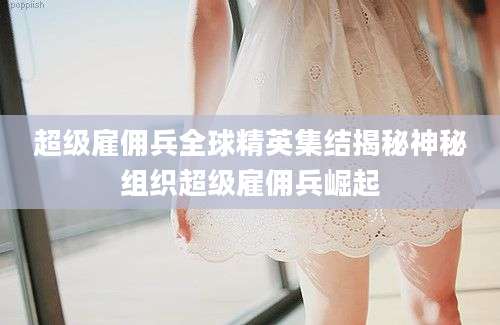 超级雇佣兵全球精英集结揭秘神秘组织超级雇佣兵崛起