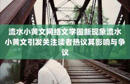 流水小黄文网络文学圈新现象流水小黄文引发关注读者热议其影响与争议