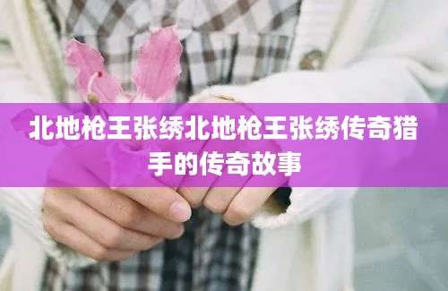 北地枪王张绣北地枪王张绣传奇猎手的传奇故事