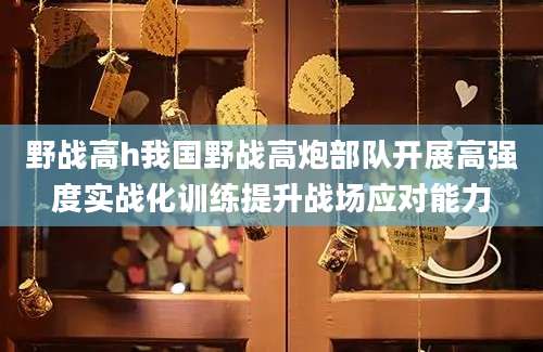 野战高h我国野战高炮部队开展高强度实战化训练提升战场应对能力