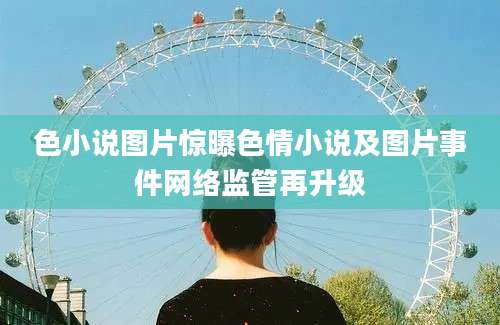 色小说图片惊曝色情小说及图片事件网络监管再升级