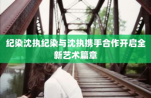 纪染沈执纪染与沈执携手合作开启全新艺术篇章
