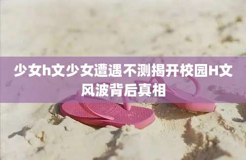 少女h文少女遭遇不测揭开校园H文风波背后真相