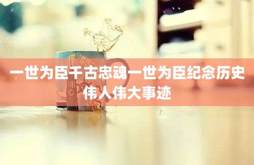 一世为臣千古忠魂一世为臣纪念历史伟人伟大事迹