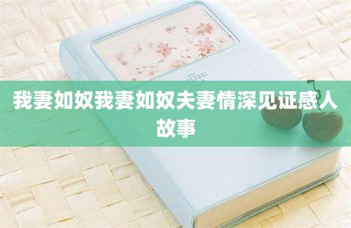 我妻如奴我妻如奴夫妻情深见证感人故事