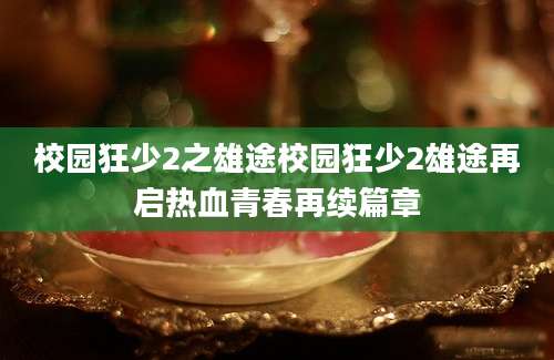 校园狂少2之雄途校园狂少2雄途再启热血青春再续篇章