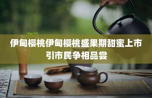 伊甸樱桃伊甸樱桃盛果期甜蜜上市引市民争相品尝