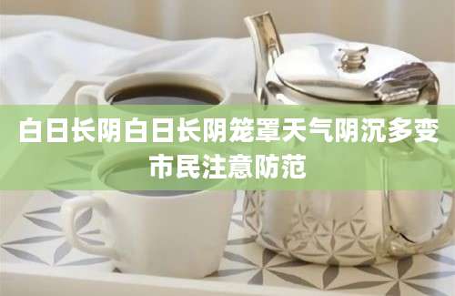 白日长阴白日长阴笼罩天气阴沉多变市民注意防范