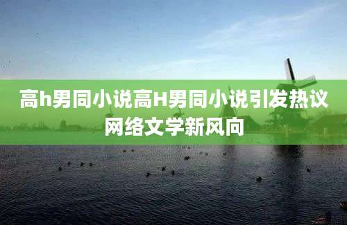 高h男同小说高H男同小说引发热议网络文学新风向