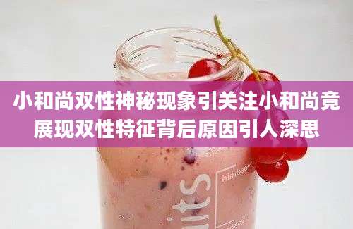 小和尚双性神秘现象引关注小和尚竟展现双性特征背后原因引人深思