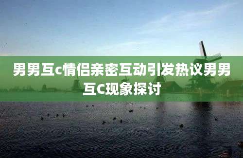 男男互c情侣亲密互动引发热议男男互C现象探讨
