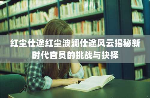 红尘仕途红尘波澜仕途风云揭秘新时代官员的挑战与抉择