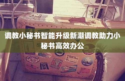 调教小秘书智能升级新潮调教助力小秘书高效办公