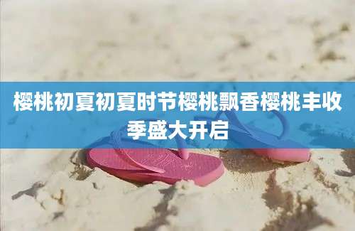 樱桃初夏初夏时节樱桃飘香樱桃丰收季盛大开启