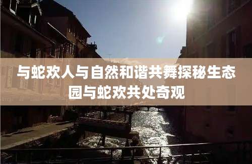 与蛇欢人与自然和谐共舞探秘生态园与蛇欢共处奇观