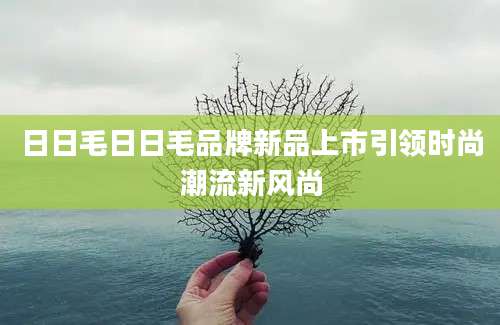 日日毛日日毛品牌新品上市引领时尚潮流新风尚