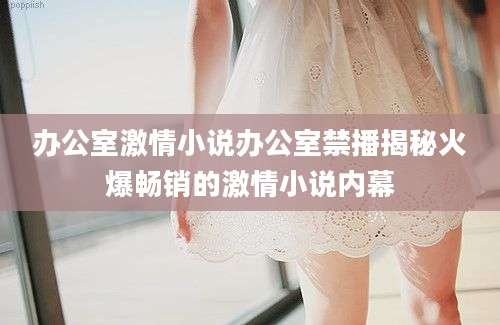 办公室激情小说办公室禁播揭秘火爆畅销的激情小说内幕